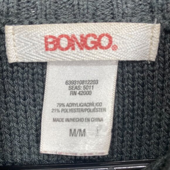 Bongo Womens Sleeveless Gray Cable Knit Sweater Vest Size Medium - Picture 3 of 9